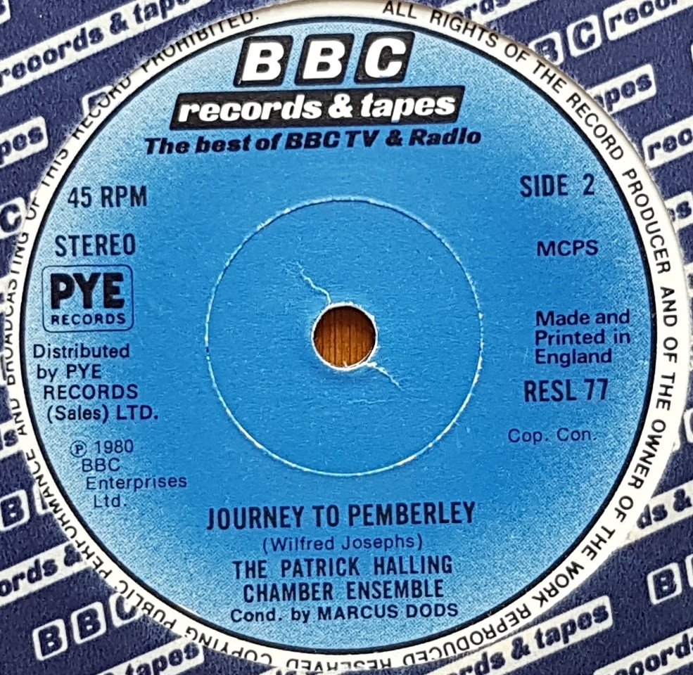 RESL 77 Pride and prejudice Wilfred Josephs from the BBC records and Tapes library Label